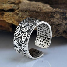 Charger l'image dans la galerie, Bague de lotus en argent