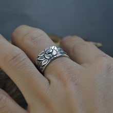 Charger l'image dans la galerie, Bague de lotus en argent